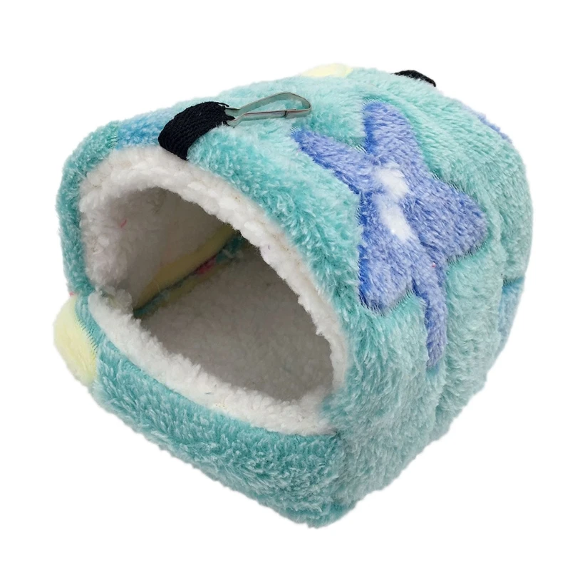 

Warm Hamster Bed Hanging Sugar Glider Hammock Nest Home Small Pet Cage Accessory 27RF