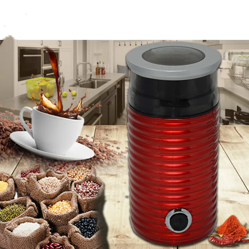

Electric Coffee Grinder Stainless steel Mini Cafe Bean Grinding Machine Grain Miller Herb Nuts Pulverizer Powder Crusher EU