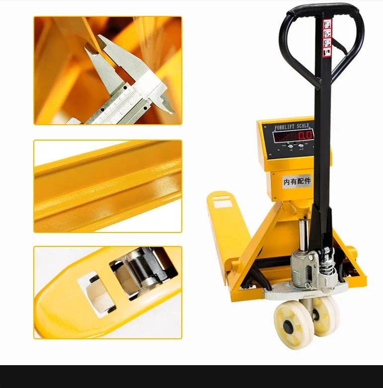 

hydraulic weighing scale hand pallet truck with ac casting pump and battery