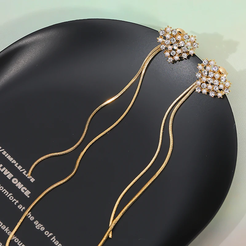 В Корейском стиле Милые простые сердце свисающие серьги для женщин фиолетовые