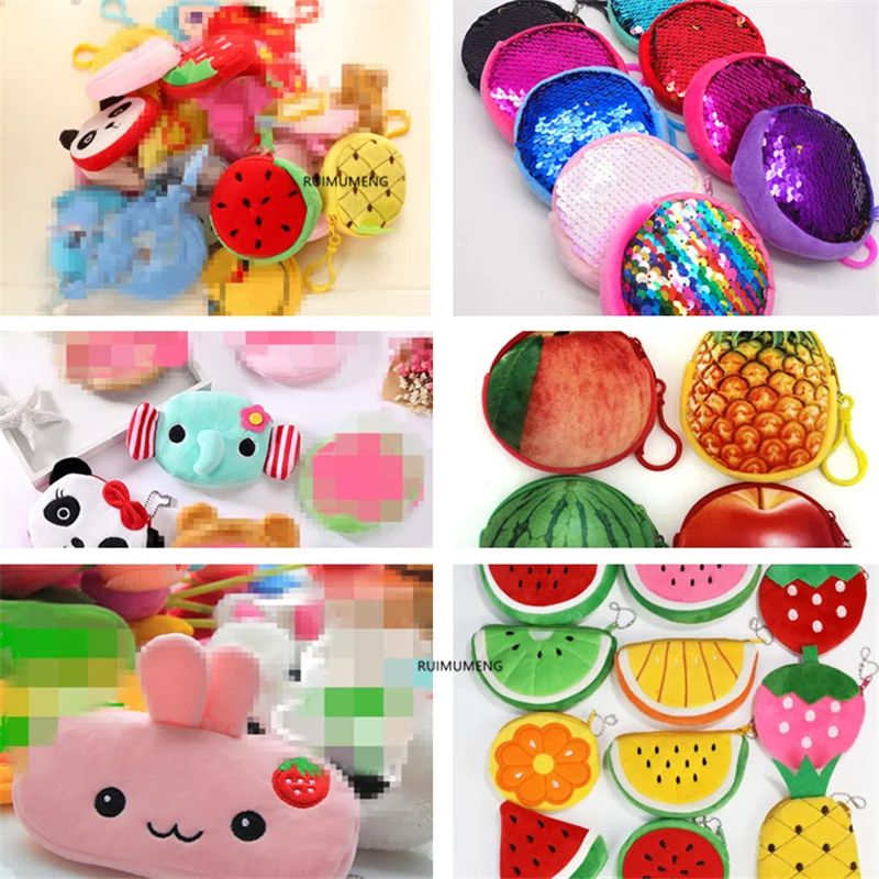 Маленькая 8 20 см плюшевая Сумочка для монет маленький плюшевый брелок ключей