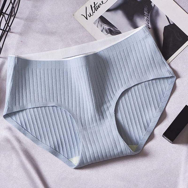 Litthing мягкие хлопковые Женские однотонные трусы комфортное нижнее белье приятные