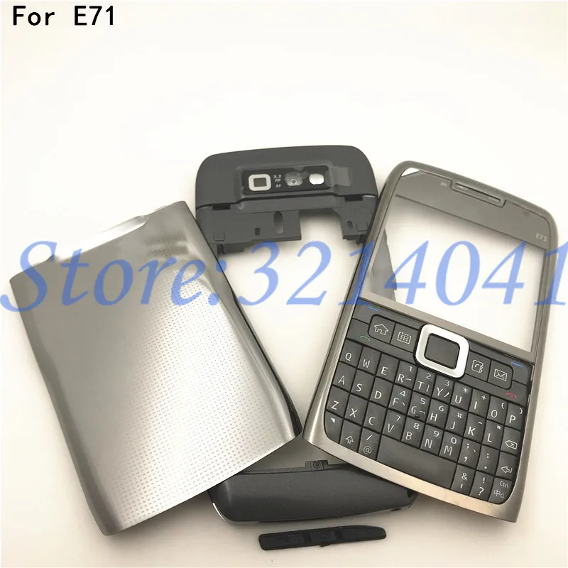Хорошее качество Полный Мобильный телефон корпус крышка батареи для Nokia E71+ клавиатура с логотипом