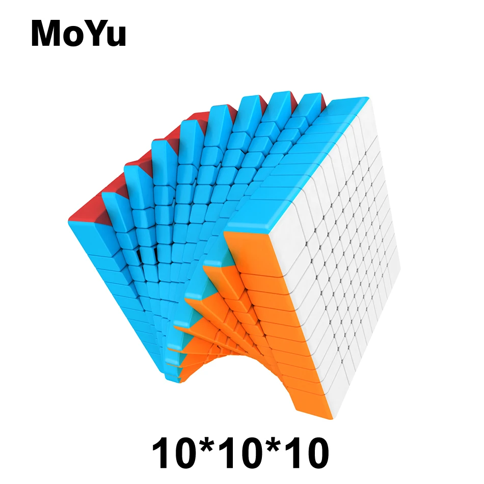 MOYU Meilong липкие магические кубики 10*10*10 скоростная головоломка 10 слоев кубический
