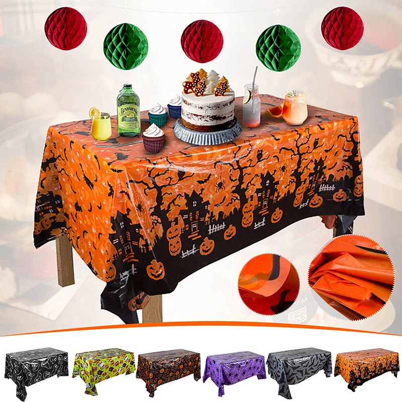 

Disposable Tablecloth Waterproof Plastic - Perfect for Halloween, Dinner Parties Party and Scary Movie Nights