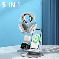IN1 Multi Desk Phone Holder For Iphone Pro Max Mini Plus Metal Charging Stand For Apple Watch Airpods Pencil