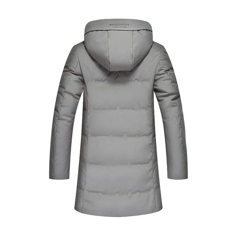 2019 Зимний пуховик для мужчин белый утиный пух наполнитель пуховое пальто с