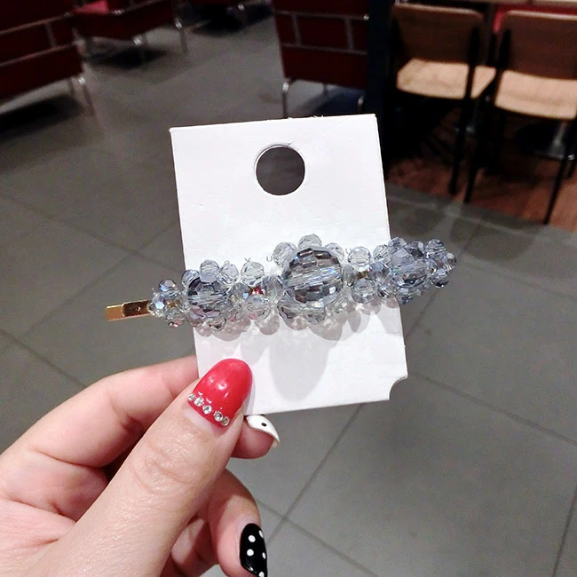 1 Pc/lot Bling Crystal Hair Clip For Women Girls Rhinestone Hairpin Barrette Accessories Gift | Красота и здоровье