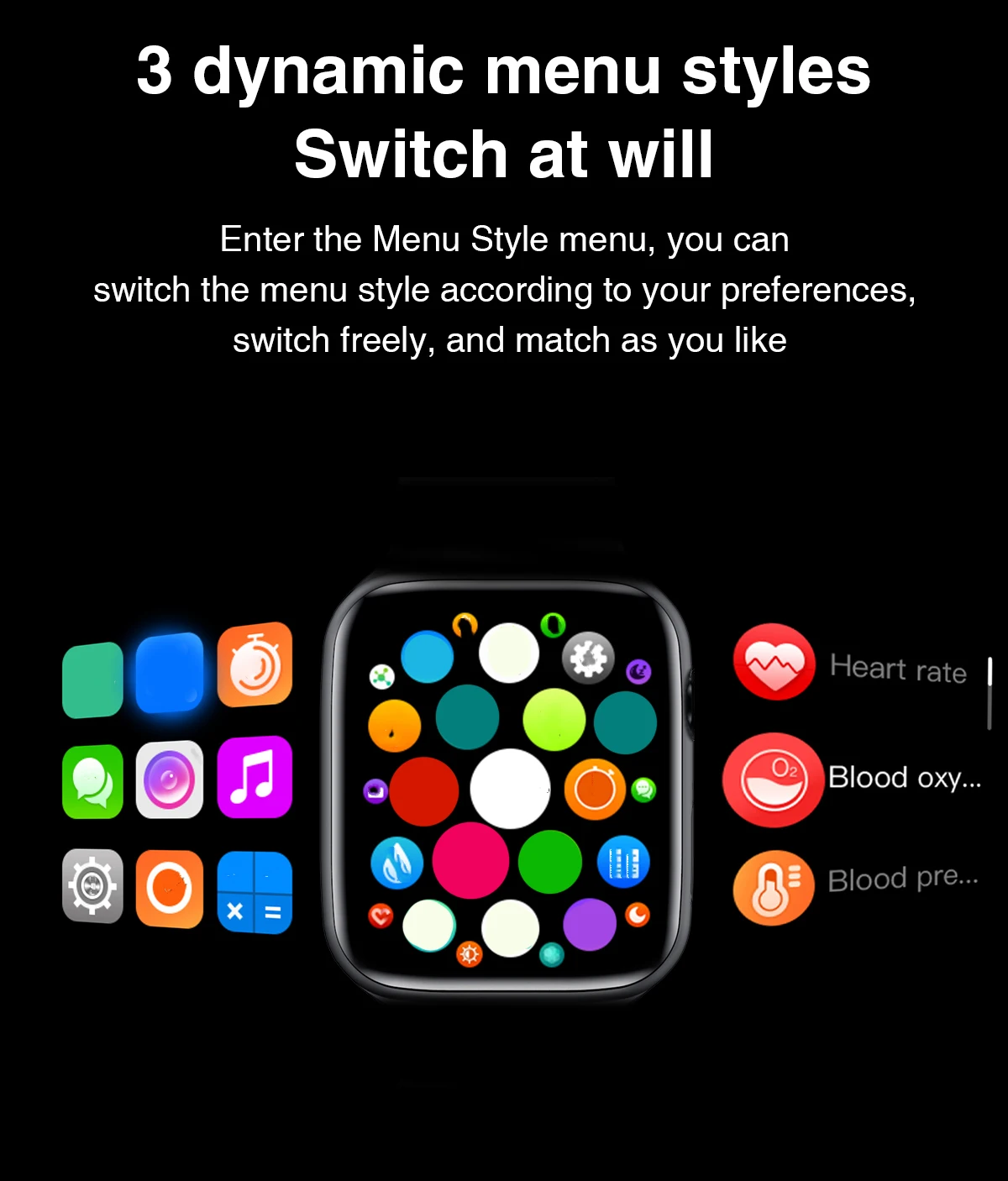 

HW22 Smartwatch Series 6e 1.75 inch HD Screen Bluetooth Call DIY Watchfaces Smart Watch Fitness Clock For androis ios