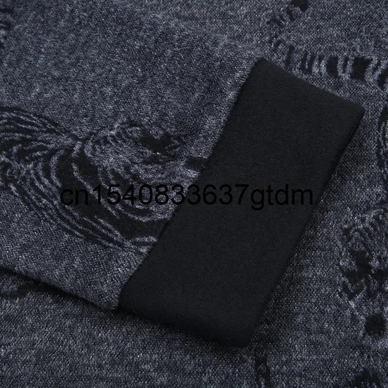 

Autumn new men's fattening plus size fashion casual round neck printed long sleeve T-shirt