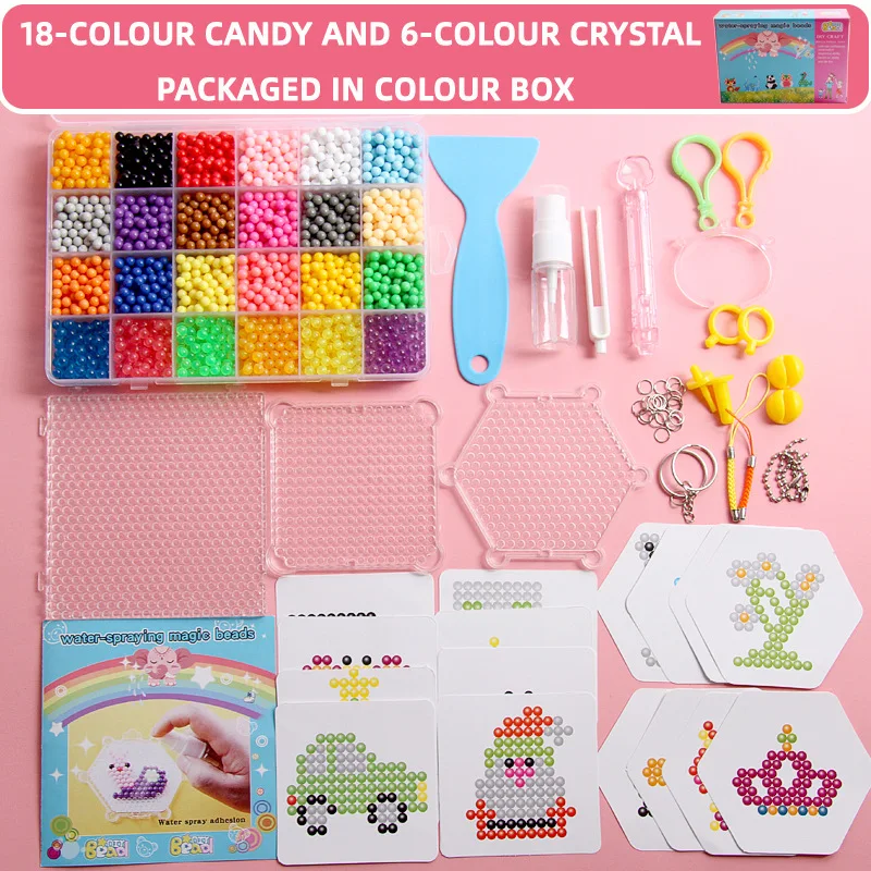 Пазл с водяными бусинами диаметром 5 мм набор для самостоятельной сборки игры