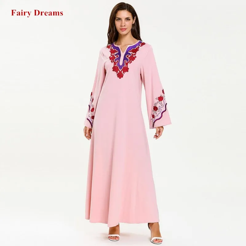 Женское Макси платье мусульманское абайя кимоно турецкий Дубай кафтан Бангладеш