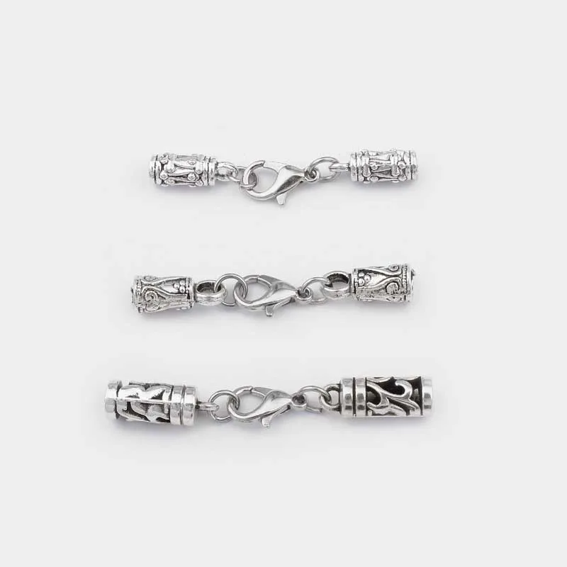 Застежка Карабин крючок для кожаного шнура браслетов ожерелий ювелирных изделий