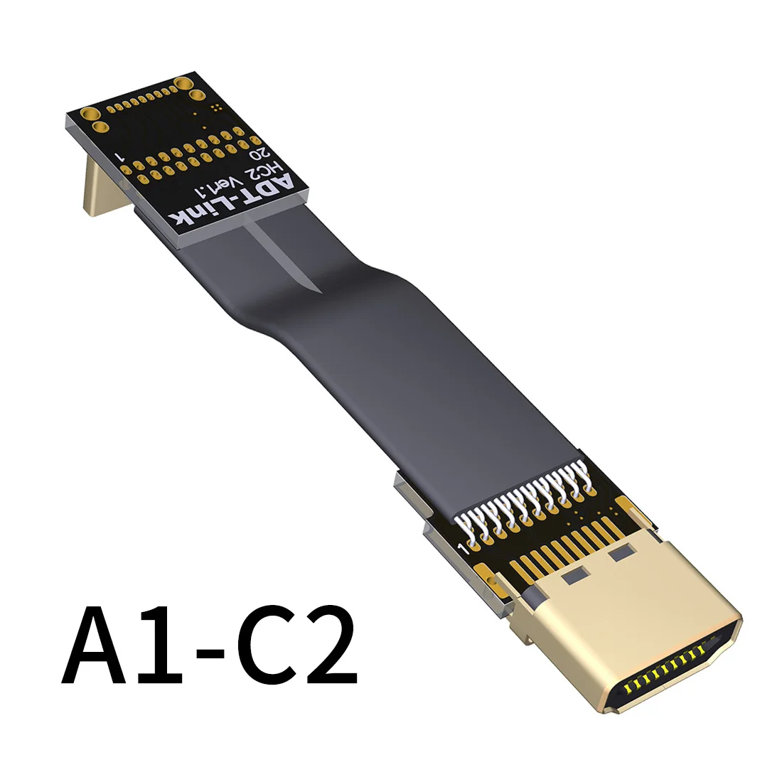 ADT Link Мини передача 4K экран 60 Гц FPV удлинитель Кабель изгиб 90 градусов для