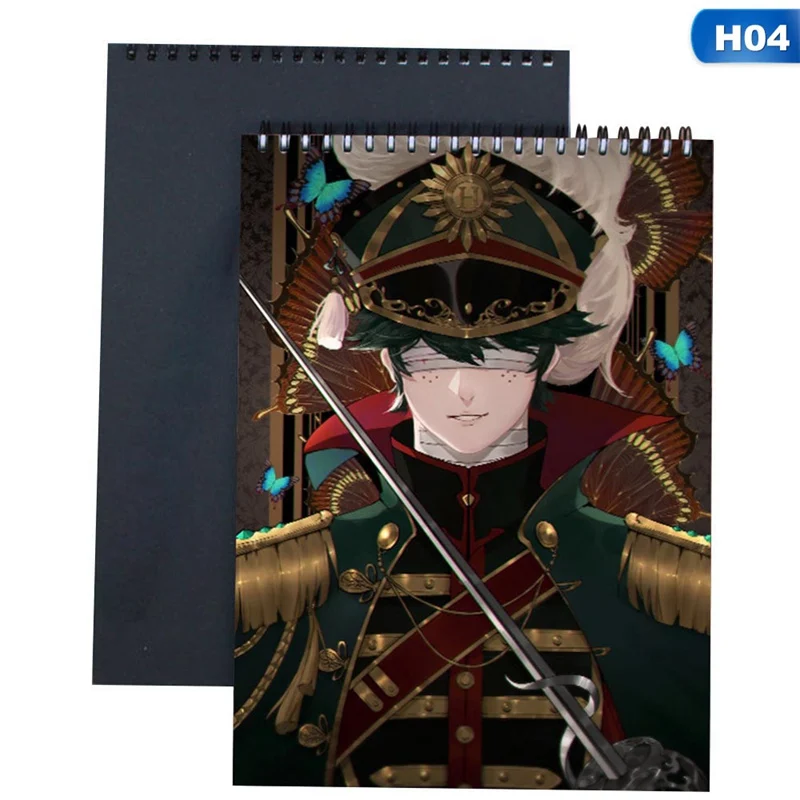 

A4 Anime My Hero Academia Watercolor Paper Sketch Book Portable Sketchbook Graffiti Sketch Hand Painting Notebook