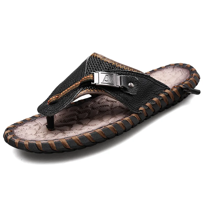

Men's sandals 2021 Summer New men Outdoor slippers Anti-slip beach sandals flip-flops men's slippers