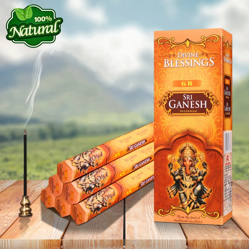 

GR SriGanesh Flavor Aroma India Incense Sticks,Aromatic Indoor Fragrance Home Living,Relaxing,Stress Relief,Meditation,Refresh