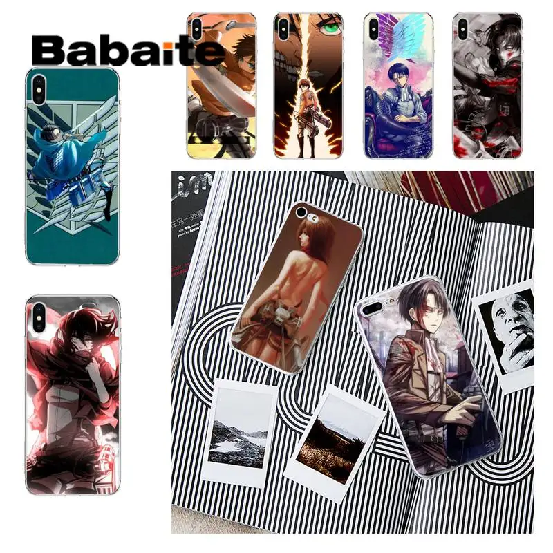 Чехол для телефона Babaite из аниме атака на Титанов с крыльями свободы чехлы iPhone 12 8 7