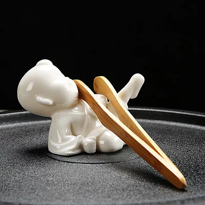 Креативный подстаканник из белого фарфора домашнее украшение для питомцев