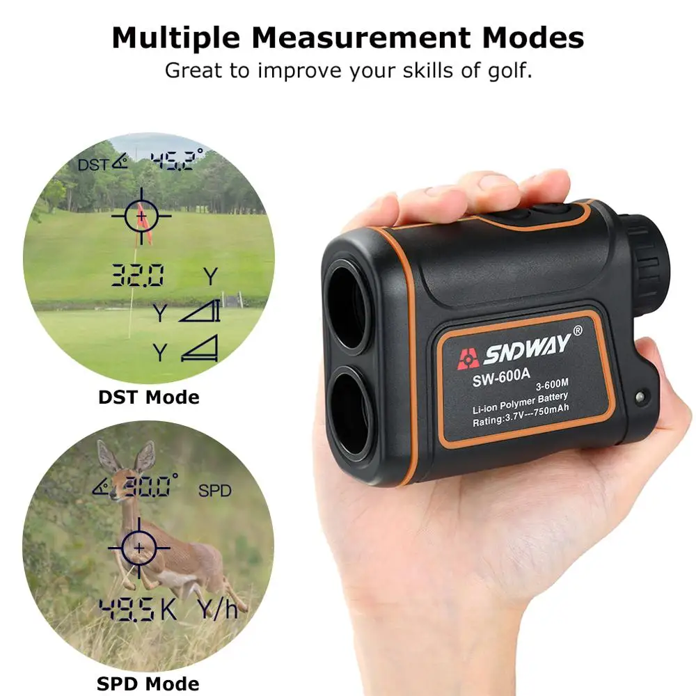 600 м 8X Водонепроницаемый дальномер для гольфа охотничий лазерный бинокль с