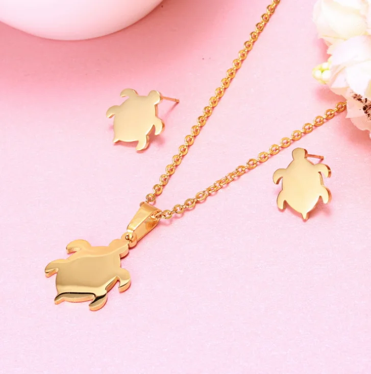 SZED-003 Золотое животное Медовое ожерелье Подвесные серьги шпильки ювелирные