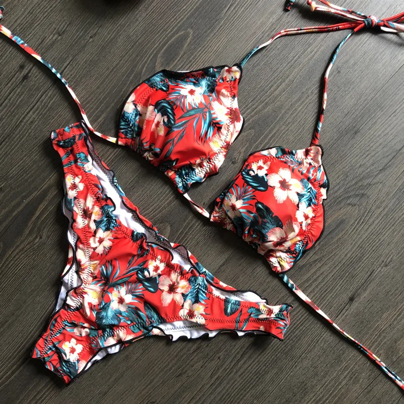 2020 синий и белый фарфоровый купальный костюм бикини Новое поступление купальник