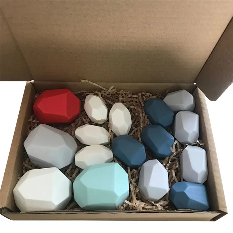 

Home Decoration Crafts Colored Stones Decoration Building Blocks Stacking Game Educational Puzzle Toy