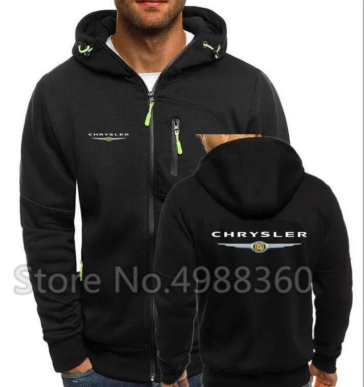 2019 брендовая зимняя мужская толстовка с логотипом Chrysler модные толстовки F1 на