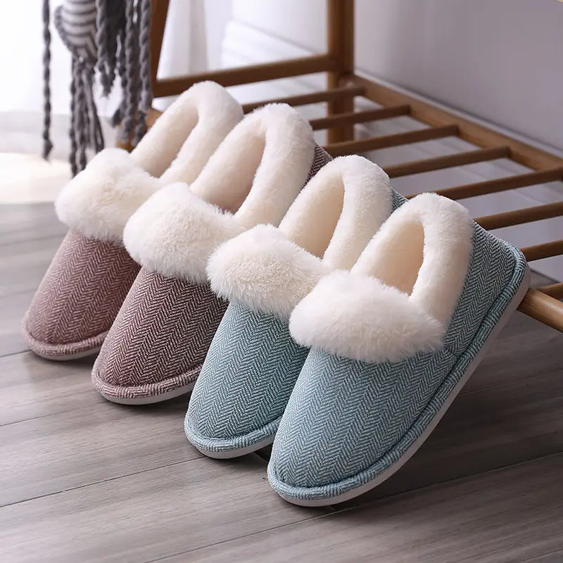 

Woman's Fluffy Slides Home Soft Slippers Women Newly Fur Shoes Ladies Winter House Cozy Warm Flats Unisex Female Furry Shoes