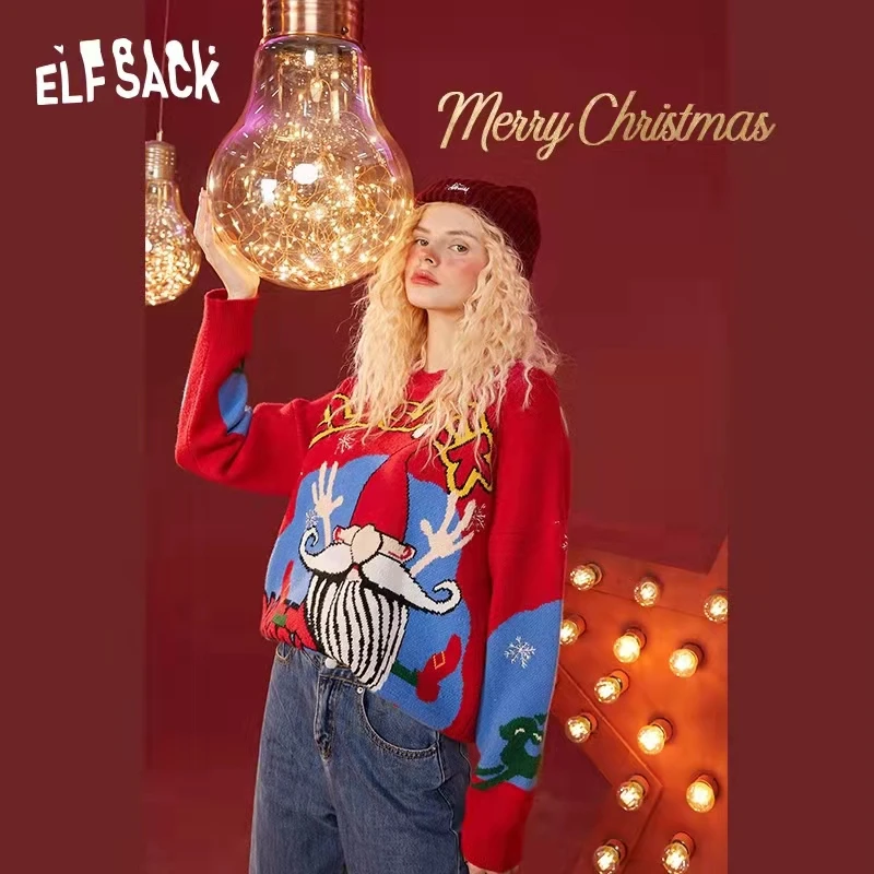 

Женский трикотажный пуловер в стиле «лолита», с мультяшным принтом