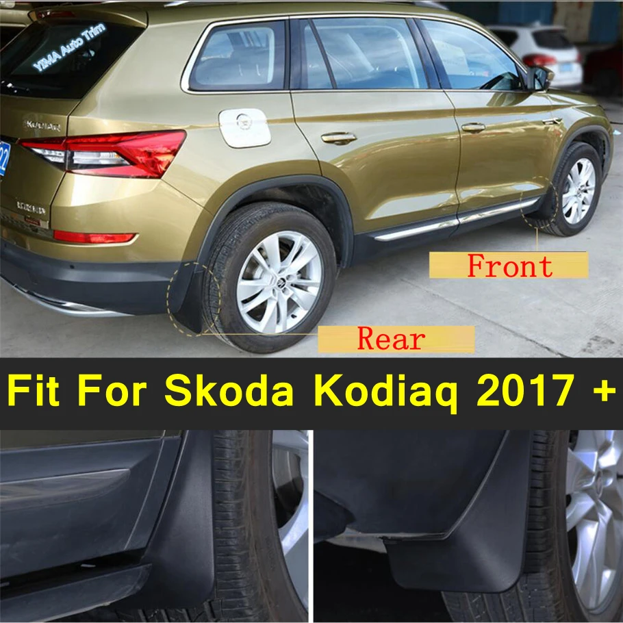 

Автомобильный Стайлинг Lapetus, передние и задние брызговики для Skoda Kodiaq 2017-2022, пластиковые внешние детали