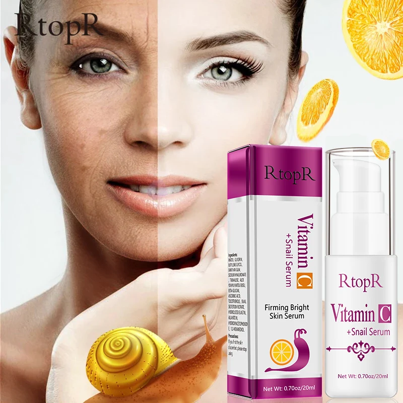 VitaminC сыворотка 10 шт./лот улитка гиалуроновая кислота Омолаживающая эссенция