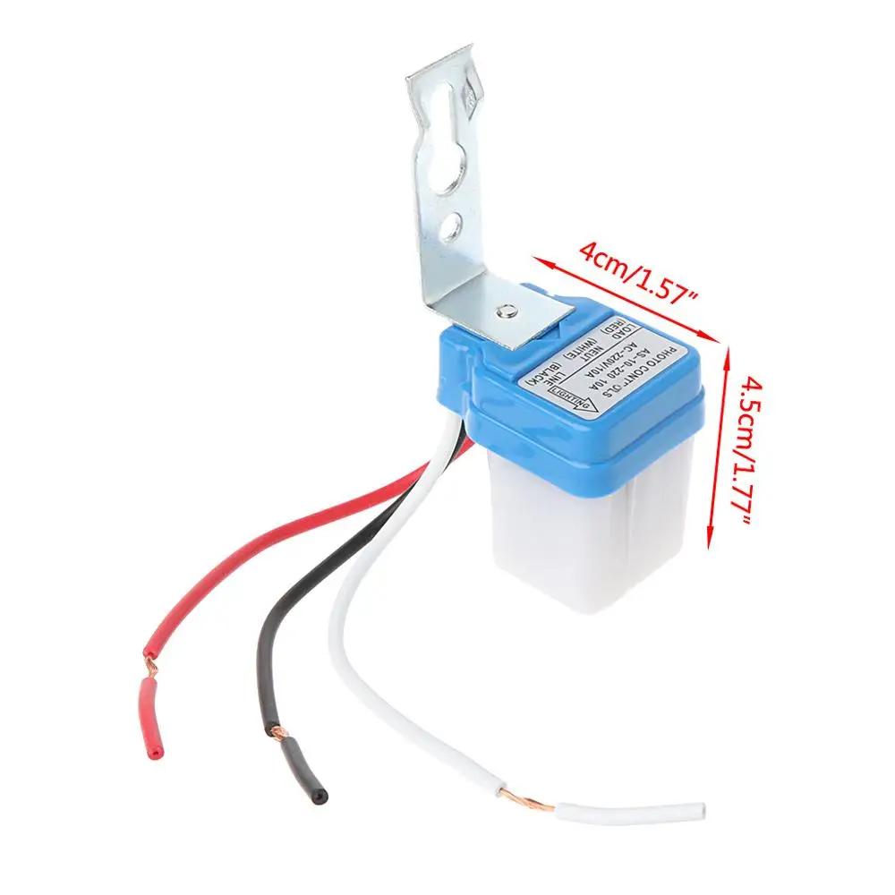 

For AC DC 220V 10A Auto On Off Photocell Street Light Photoswitch Sensor Switch Promotion