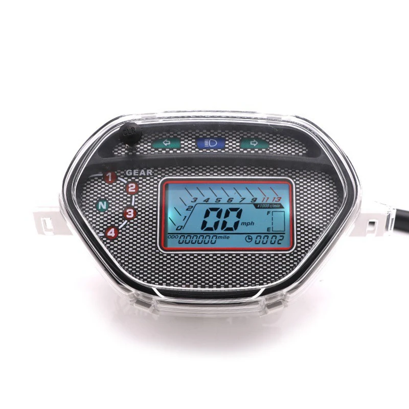ЖК-Спидометр с фоновой подсветкой 7 цветов цифровой измеритель Pnp Alpha для Honda Wave 100