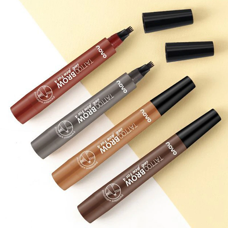 Карандаш для бровей с четырьмя наконечниками принадлежности макияжа