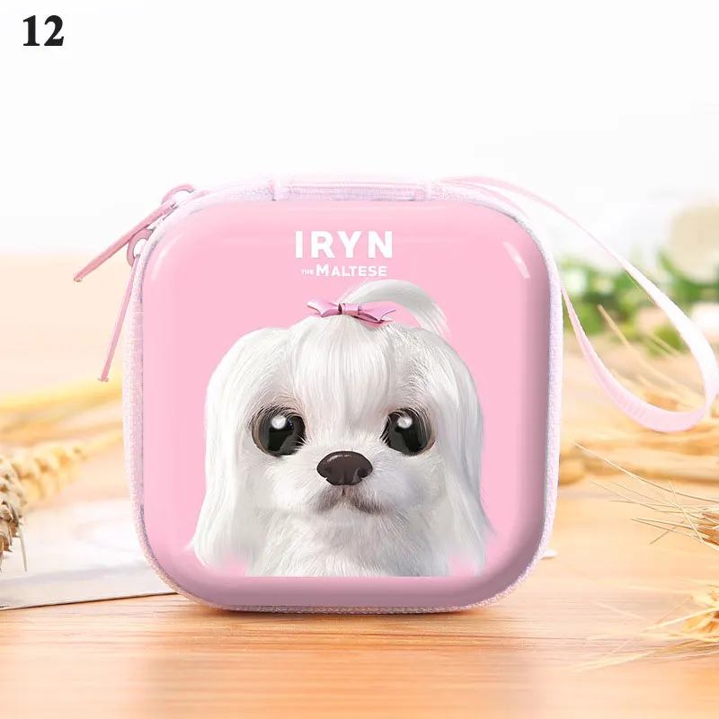 

2021 New Creative Tinplate Coin Purse Earphone Storage Bag Retro Cute Animals Coin Purse Key Coin Coin Bag Coin Purse Bag