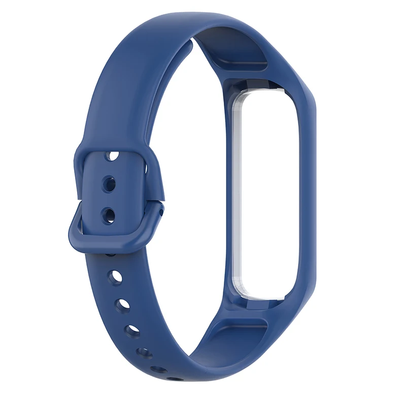 Dark blue Laforuta силиконовый ремешок для Galaxy Fit-e ремешок резиновый спортивный браслет для samsung R375 петля женский мужской фитнес-браслет - Цвет ремешка: Dark blue