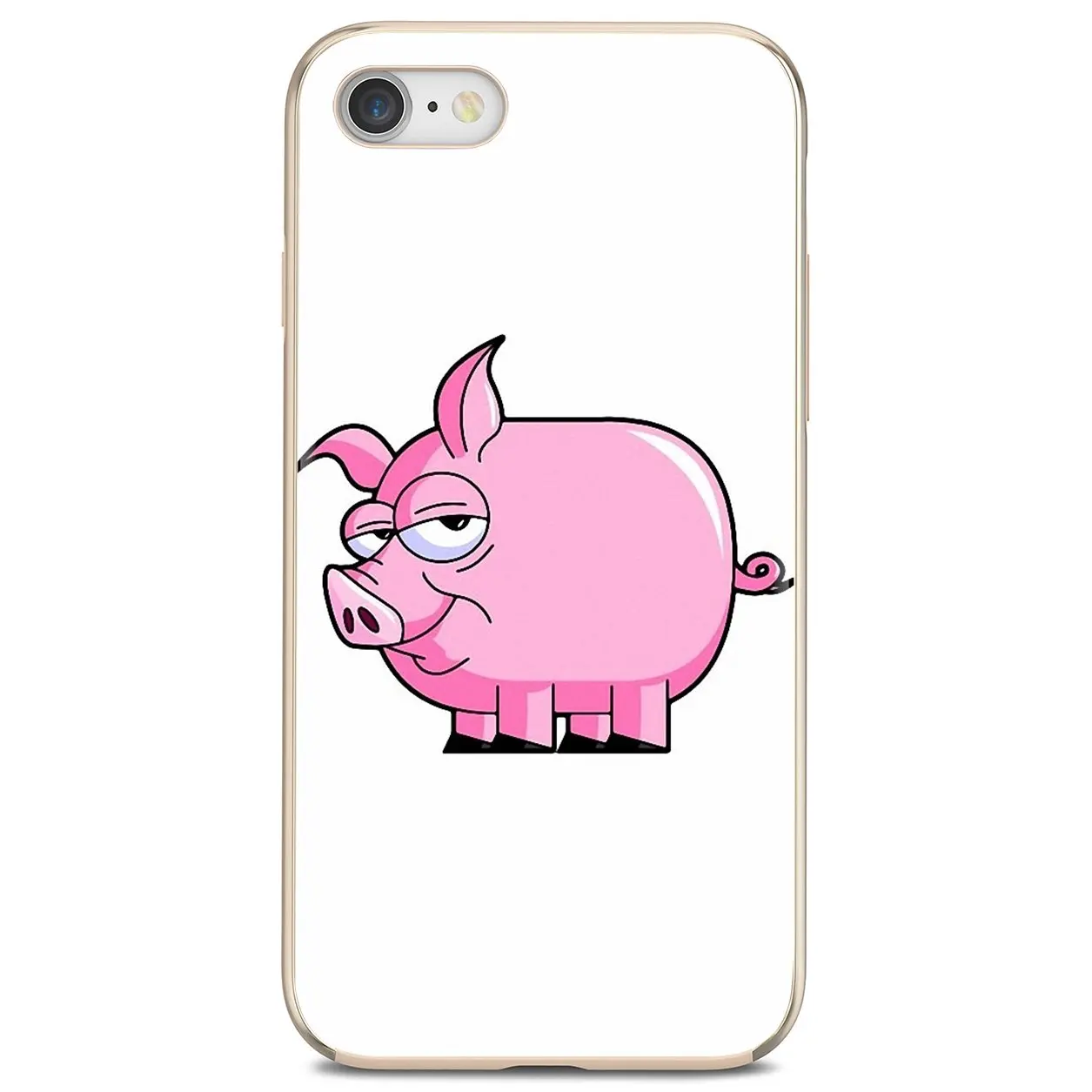 Дешевый силиконовый чехол для телефона забавный мультяшный Розовый Свинья Huawei P8