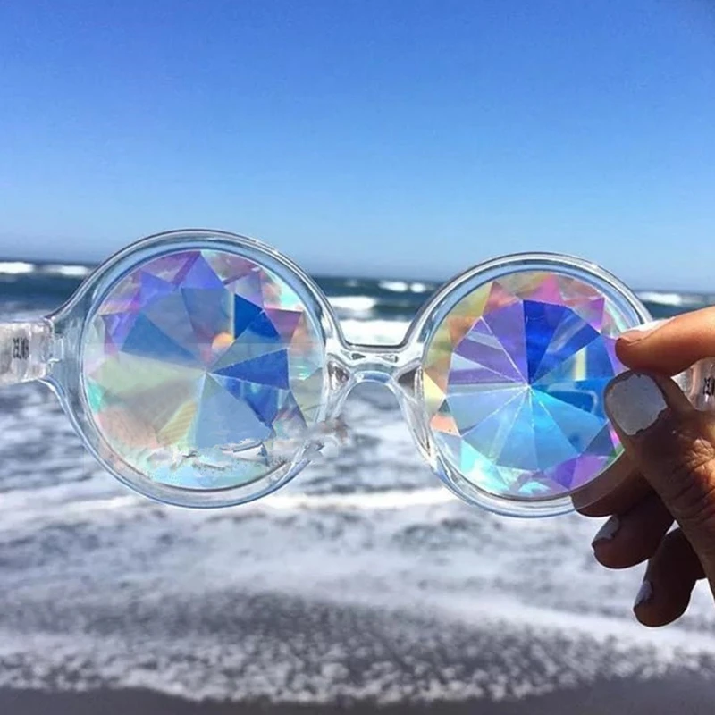 Калейдоскоп очки Rave Festival вечерние солнцезащитные Diffracted линзы-прозрачные | Дом и