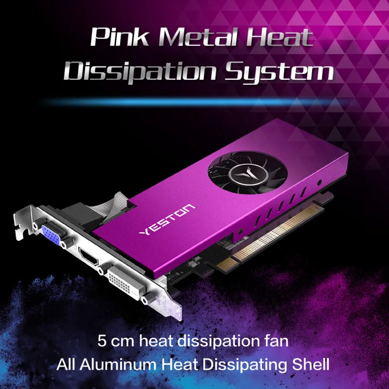 Online Yeston RX550 RX 550 4G D5 LP XL GPU 4GB GDDR5 128bit Desktop Computer PC Video Graphics Karten Unterstützung VGA/DVI-D/HDMI PCI-E 3,0