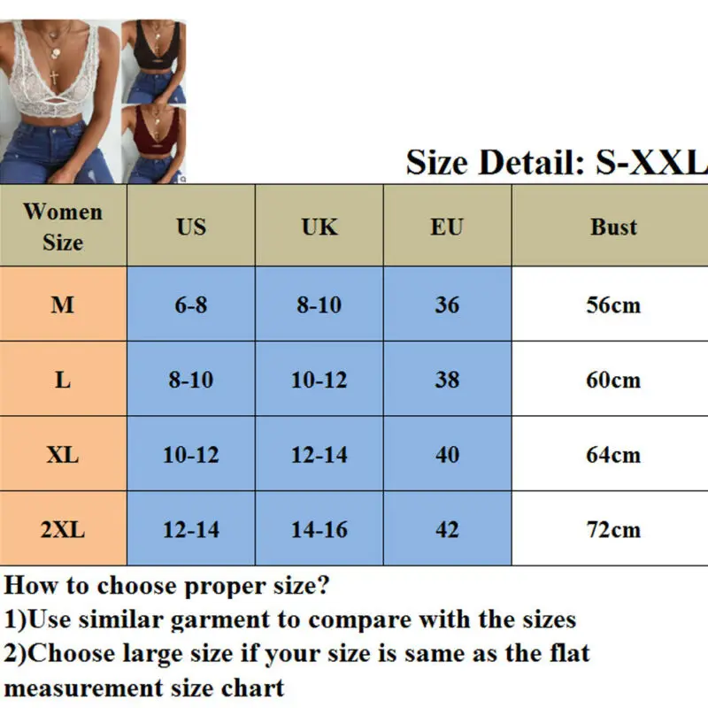 

Sexy Women Deep V Floral Lace Lingerie Bralette Crop Top Unpadded e Bra Sheer Mesh Bra