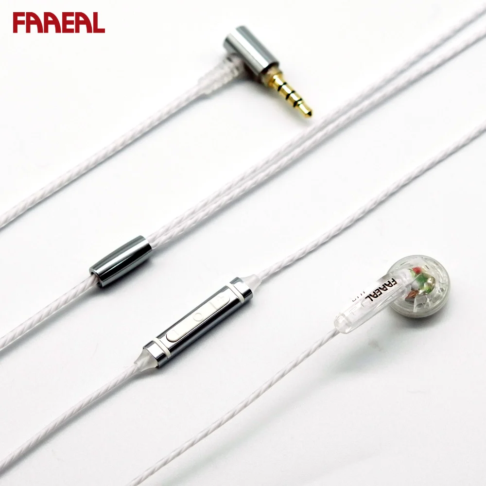 FAAEAL Iris Hifi наушники 32 Ом вкладыши полностью прозрачный корпус популярные