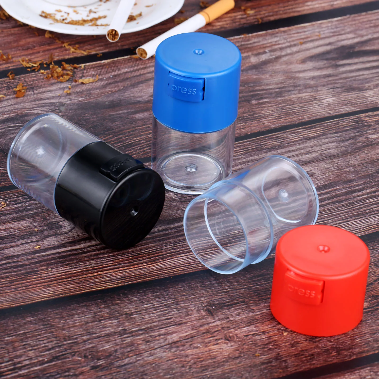 1 шт. 60 мл Портативный для хранения табака травы контейнер герметичный