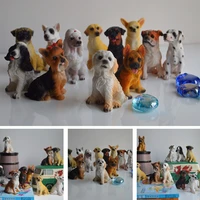 2021 new simplicity lovely dog model ornament funny dog decoration toy figurines animal statue puppy miniatures pet dolls crafts