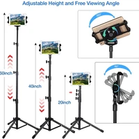 for ipad tripod stand upgrade style portable floor tablet holder mount height adjustable 20 to 60 for phone tablets