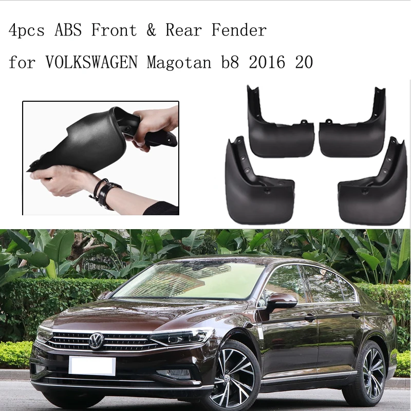 

4pcs ABS Front & Rear Fender for VOLKSWAGEN Magotan b8 2016 20 Car Mud Flaps Splash Guard Mudguard Mudflaps Accessories
