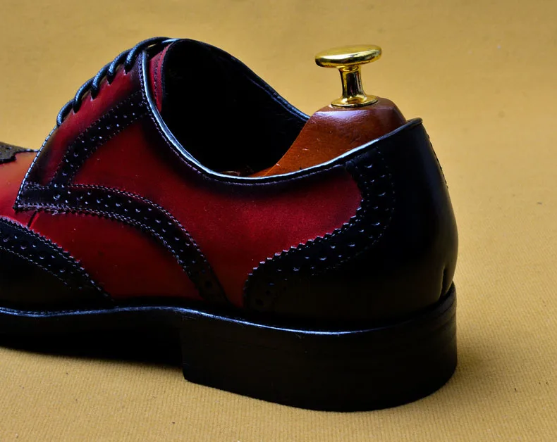 Мужская деловая модельная обувь коричневого цвета роскошная офисная