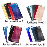 replacement glass rear door battery back cover case housing sticker adhesive for huawei nova 4 3 3i 2 2s