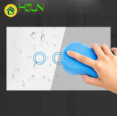 120 тип стандарт США/Австралии сенсорный выключатель 2 комплекта стеклянный 110-240 В