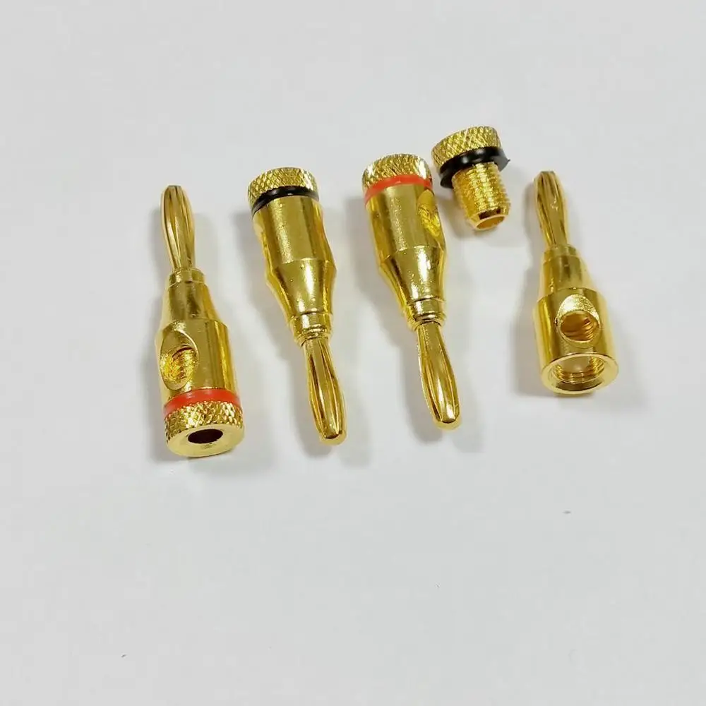 1000 шт. аудио динамик кабель провода 4 мм банан разъем адаптера Новый|Соединители| |